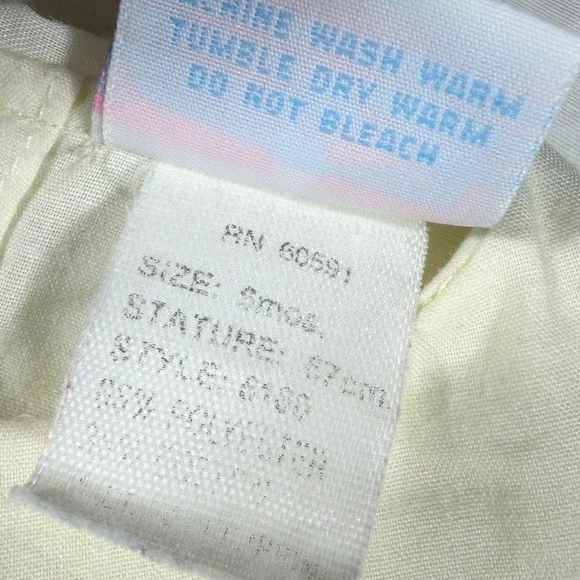 Petit Ami Bubble Romper Girls 6M Vintage Yellow Smocked Floral Embroidered - Picture 4 of 11